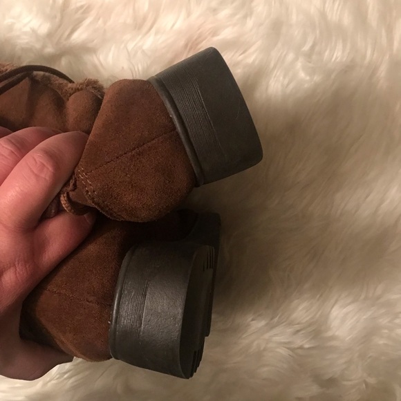 Report Brown Suede Fur Lines Boots - Picture 9 of 9